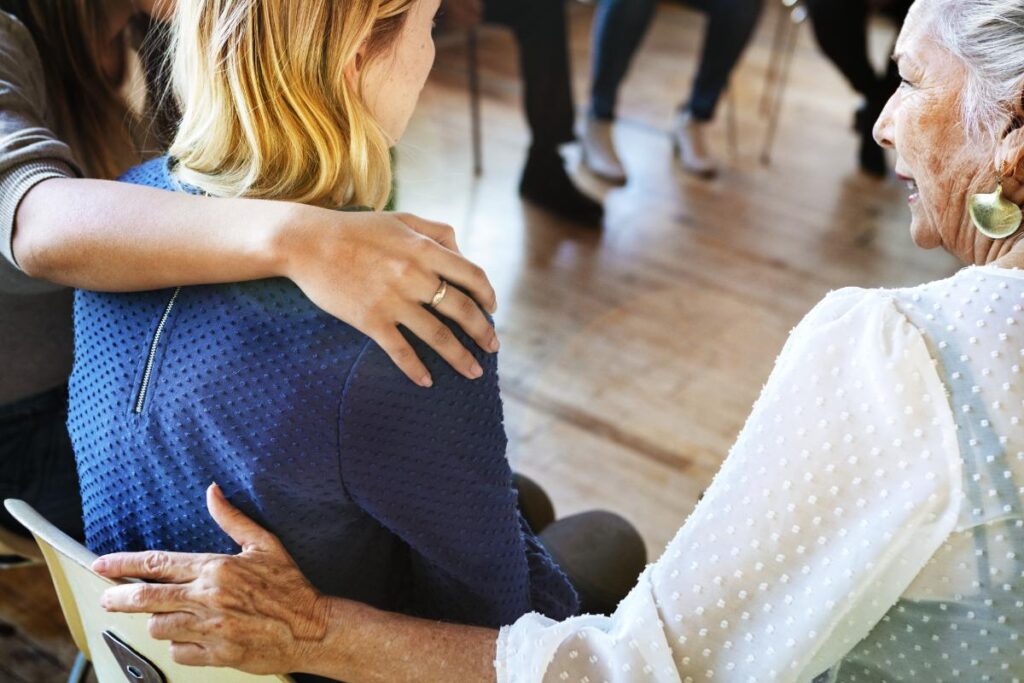 Clients supporting each other in rehabs in delaware